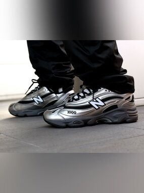 🆕 New Balance 1000 M1000EGR Black Metallic Chrome Silver